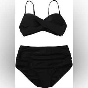 Fashion High Waisted Bikini Womens Sexy Push Up Bra Two Piece Swimsuits